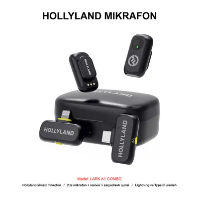 MIKROFON HOLLYLAND LARK A1 COMBO BLACK