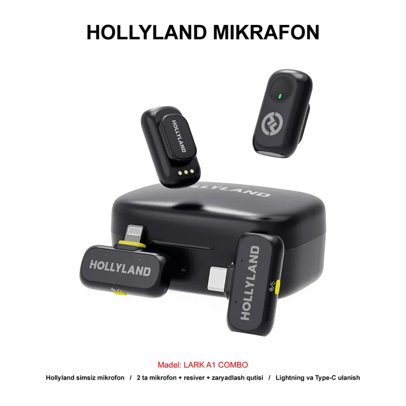 MIKROFON HOLLYLAND LARK A1 COMBO BLACK