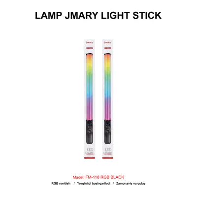 LAMP JMARY LIGHT STICK FM-118 RGB BLACK