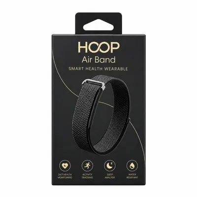 SMART BRACELET HOOP AIR BAND BLACK