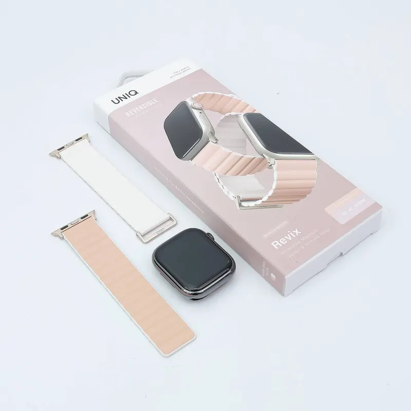 REMESHOK 40-41-42mm UNIQ REVIX PREMIUM BLUSH PINK/WHITE